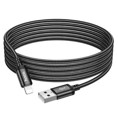Кабель HOCO X91 Radiance charging data cable for iP(L=3M) Black (6931474788702) [805225]