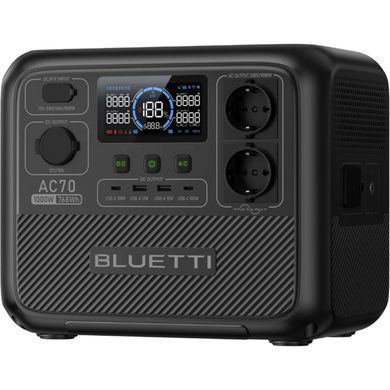 Зарядна станція Bluetti AC70 768Wh 218333mAh 1000W (PB931583) [618161]