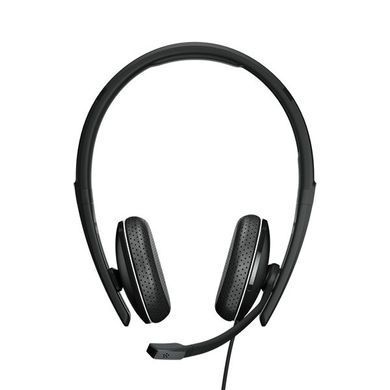 Гарнітура комп'ютерна стерео On-Ear EPOS ADAPT 165T USB II, 3.5мм/USB, односпрямований, сертифікат Microsoft Teams, 1.8м, Чорний (1000902) [107165]