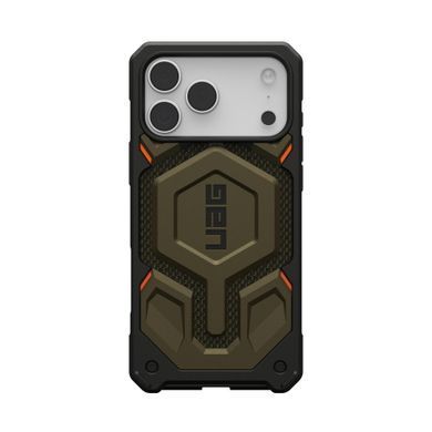 Чохол UAG для iPhone 17 Pro Max, Monarch Pro MagSafe, Kevlar Element Green (11451411397B) [111056]