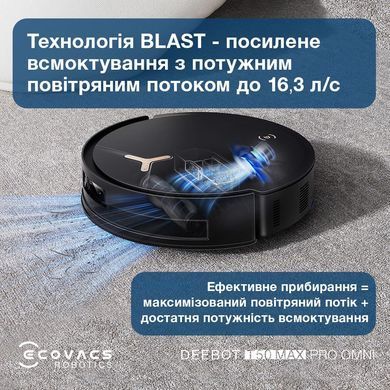 Робот-пилосос DEEBOT T50 MAX PRO BLACK ECOVACS (DEX54) [502380]