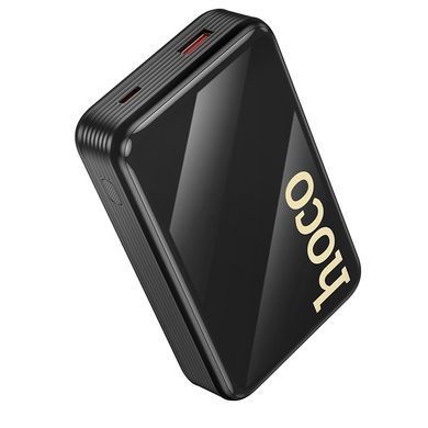 Зовнішній акумулятор HOCO Q37A Graceful 22.5W+PD20W power bank with two cables(20000mAh) Black (6942007644921) [806304]