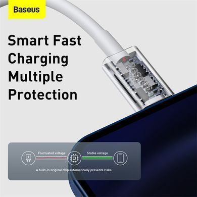Кабель Baseus Superior Series Fast Charging Data Cable Type-C to iP PD 20W 1.5m White (CATLYS-B02) [802592]