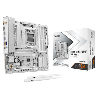 Материнська плата ASROCK (B850M CHALLENGER WIFI WHITE) [306210]
