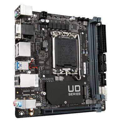 Материнська плата GIGABYTE H610I DDR4 s1700 H610 2xDDR4 M.2 HDMI D-Sub mITX (H610I_DDR4) [109201]