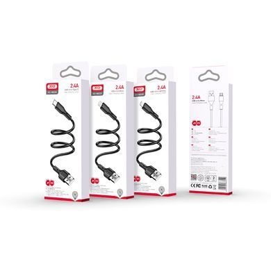Кабель XO NB230-AC USB - USB Type-C (M/M), 1 м, Black (6920680833443) [604448]