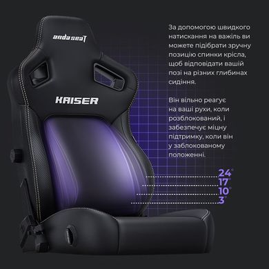Крісло для геймерів Anda Seat Kaiser 4 Size XL Violet (AD12YDDC-XLL-20-V-PV/C) [614521]