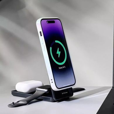 Бездротовий зарядний пристрій Proove Metal Edge 3in1 15W Gray (WSME15010003) [603334]