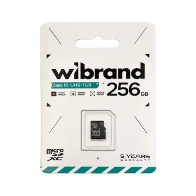 Карта пам'яті microSDXC (UHS-1 U3) Wibrand 256Gb class 10 (WICDHU3/256GB) [805720]