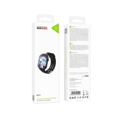 Смарт-годинник BOROFONE BD15 46mm. 200 mAh. IP67 Smart watch(call version) black (6941991125409) [806423]