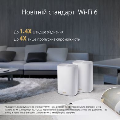 Система WiFi-Mesh ASUS ZenWiFi Hybrid XP4 AX1800, 2xGE LAN, 1xGE WAN, 1xUSB 3.2, 1мод, Powerline AV1300 (90IG05T0-BM9100) [14487]