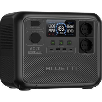 Зарядна станція Bluetti AC70 768Wh 218333mAh 1000W (PB931583) [618161]