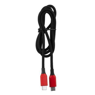 Кабель USB-C > USB-C заряджання/синхронізації 2E 1м, 100Вт Type-C, чорний (2E-CC100-WH) [108623]