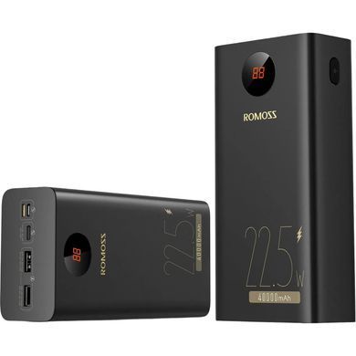Універсальна мобільна батарея Romoss PEA40PF 40000mAh Black (PEA40-152-2133H) [603441]