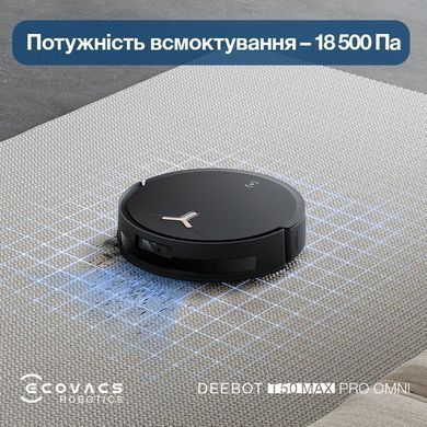 Робот-пилосос DEEBOT T50 MAX PRO BLACK ECOVACS (DEX54) [502380]
