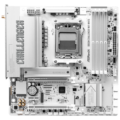 Материнська плата ASROCK (B850M CHALLENGER WIFI WHITE) [306210]