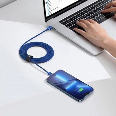 Кабель Baseus Crystal Shine Series Fast Charging Data Cable Type-C to Type-C 100W 1.2m Blue (CAJY000603) [802472]
