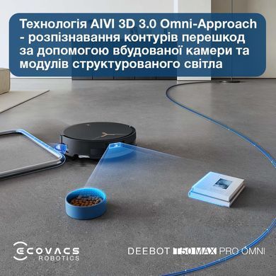 Робот-пилосос DEEBOT T50 MAX PRO BLACK ECOVACS (DEX54) [502380]