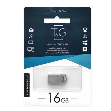 Флеш-накопичувач USB 16GB T&G 110 Metal Series Silver (TG110-16G) [607189]
