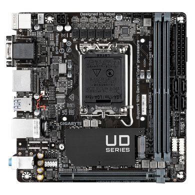 Материнська плата GIGABYTE H610I DDR4 s1700 H610 2xDDR4 M.2 HDMI D-Sub mITX (H610I_DDR4) [109201]