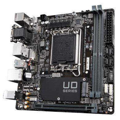 Материнська плата GIGABYTE H610I DDR4 s1700 H610 2xDDR4 M.2 HDMI D-Sub mITX (H610I_DDR4) [109201]