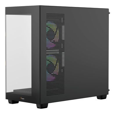 Корпус для комп'ютера MATX W/O PSU GAMMA C52 BK ARGB OCYPUS (GAMMA-C52-BKD300XX-GL) [502872]