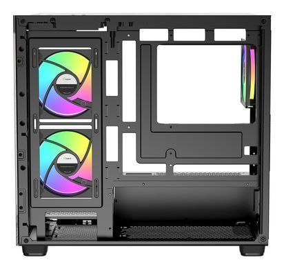 Корпус для комп'ютера MATX W/O PSU GAMMA C52 BK ARGB OCYPUS (GAMMA-C52-BKD300XX-GL) [502872]