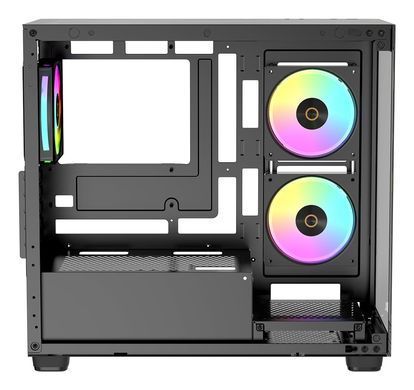 Корпус для комп'ютера MATX W/O PSU GAMMA C52 BK ARGB OCYPUS (GAMMA-C52-BKD300XX-GL) [502872]