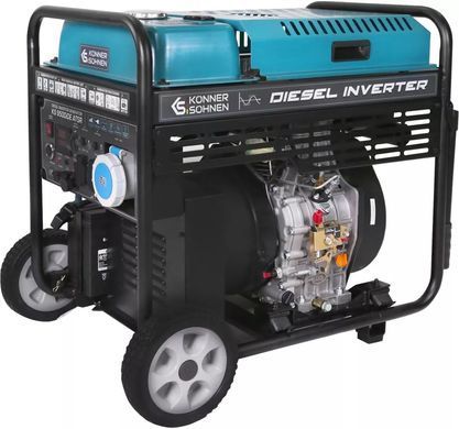 Генератор дизельний інверторний Konner&Sohnen KS 9500IDE ATSR, 230В, 9.5кВт, АВР(ATS), електростартер, 130кг (KS9500IDEATSR) [105976]