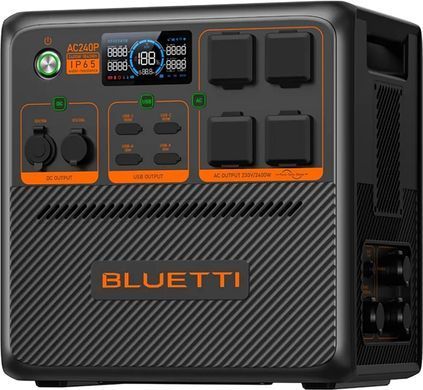 Зарядна станція Bluetti, 1843Wh, 2400W, LiFePO4, IP65 (AC240P) [610626]