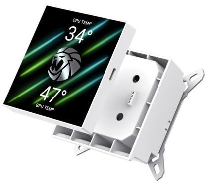 Система охолодження для комп'ютерного процесора GAMEMAX (GLACIER 360 LCD WH) [503730]