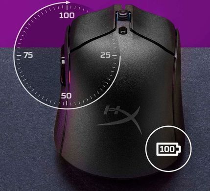 Миша HyperX Pulsefire Haste 2, RGB, USB-A/WL/BT, чорний (6N0B0AA) [104049]