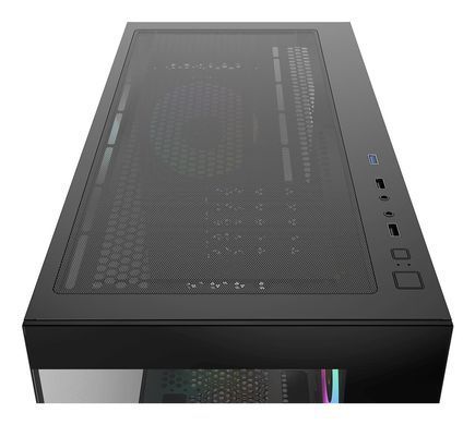 Корпус для комп'ютера MATX W/O PSU GAMMA C52 BK ARGB OCYPUS (GAMMA-C52-BKD300XX-GL) [502872]