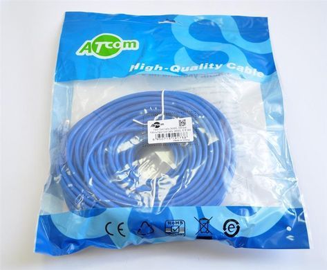 Патч-корд литой, UTP, RJ45, Cat.5e, 30m, синiй (9173) [610080]