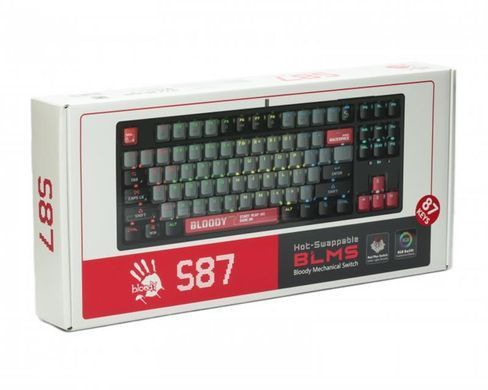 Клавіатура Bloody S87 Energy Red (S87 (Energy Red)) [605997]