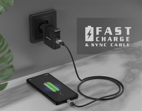 Кабель REAL-EL Premium Leather USB - USB Type-C (M/M), 1 м, Black (EL123500049) [604048]