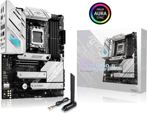 Материнcька плата ASUS ROG STRIX B650-A GAMING WIFI sAM5 B650 4xDDR5 M.2 HDMI DP Wi-Fi BT ATX (90MB1BP0-M0EAY0) [109998]