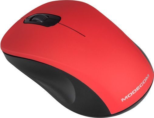 Мишка Modecom MC-WM10S, бездротова, 3кн., 1600dpi, Silent, червона (M-MC-WM10S-500) [401160]