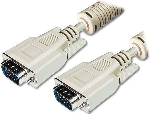 Кабель DIGITUS VGA (M/M), ферит, 10м, бежевий (AK-310103-100-E) [108466]