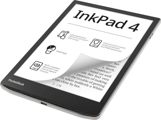 Електронна книга PocketBook 743G InkPad 4 (PB743G-U-CIS)