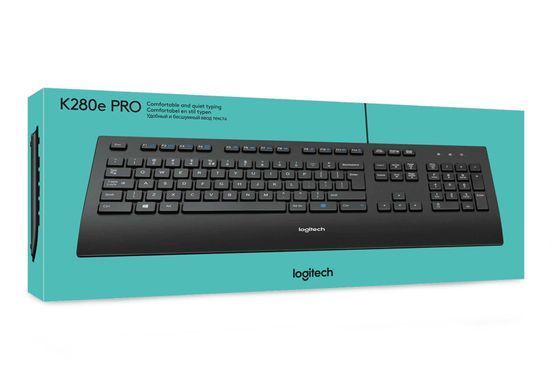 Клавіатура дротова LOGITECH K280e Corded Keyboard - BLACK - USB - US INT'L - B2B (920-005217) [501052]