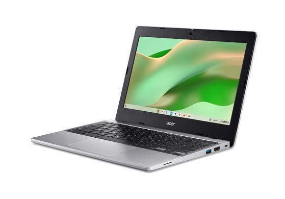 Ноутбук Acer Chromebook CB311-12H 11" IPS, Intel C N100, 8GB, F128GB, UMA, ChromeOS, сріблястий (NX.KX1EU.001) [110926]