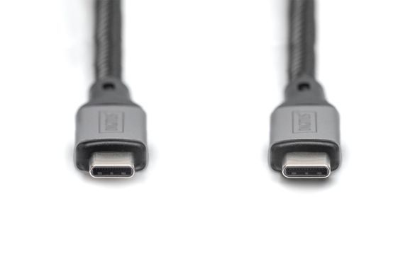 Кабель DIGITUS USB 4.0 (Type-C/Type-C) 1м, чорний (DB-300443-010-S) [113484]