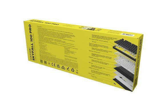 Клавіатура бездротова Hator Skyfall 100 Pro Wireless Black (HTK4101UA) [619422]