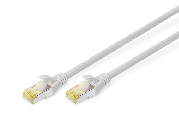 Патч-корд DIGITUS CAT 6a S-FTP, 0,25м, AWG 26/7, Cu, LSZH, сірий (DK-1644-A-0025) [109791]