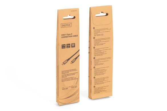 Кабель DIGITUS USB 4.0 (Type-C/Type-C) 1м, чорний (DB-300443-010-S) [113484]