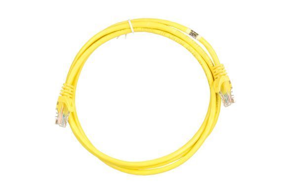 Патч-корд 2E САТ 5e, UTP, 1.50м, 26AWG, RJ45, 7/0.16, Cu, PVC, жовтий (2E-PC5ECOP-150YLW) [109866]