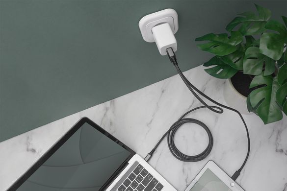 Зарядний пристрій DIGITUS 2хUSB-C, 65W, GaN (DA-10063) [108426]