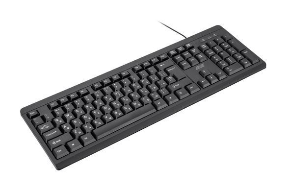 Клавіатура мембранна 2E KS108 104key, USB-A, EN/UK, чорний (2E-KS108UB_UA) [103584]