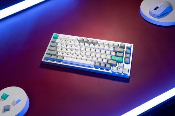 Клавіатура механічна Lemokey P1 Pro 84Key, Keychron Super Red, WL/BT/USB-A, QMK/VIA, Hot-Swap, EN/UKR, RGB, Knob, Space Silver (P1P-X1-UA) [103709]